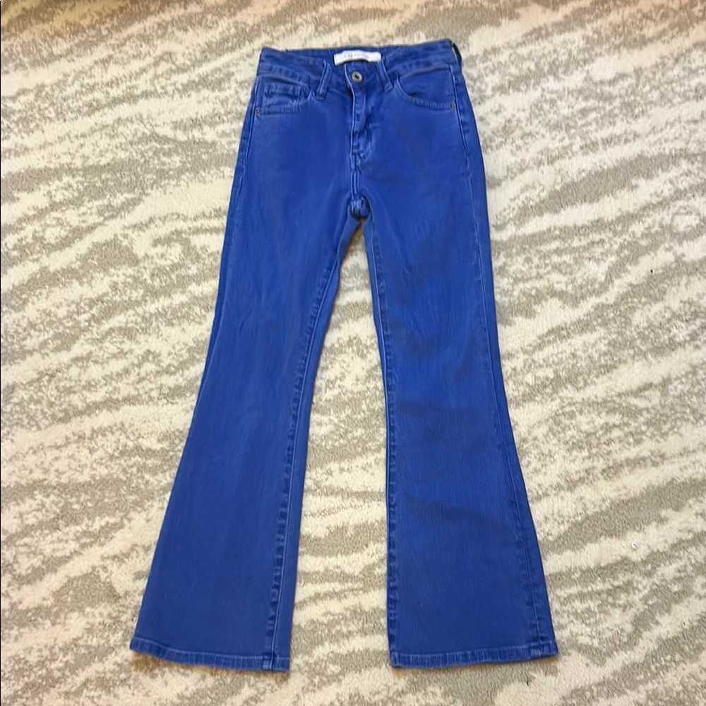 Q2 Blue Flare Wide Leg Jeans